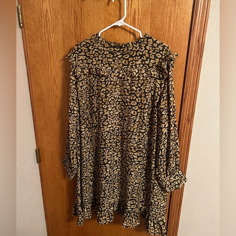Leopard Print Dress -Like New!